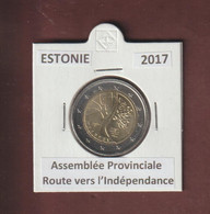 ESTONIE - 2017 - LE CHÊNE SINUEUX La ROUTE VERS L'INDÉPENDANCE - Pièce De 2€ Commémorative - 2 Scannes - Estonie