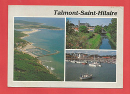 C.P.M.( 85 ) « TALMONT» Jolie Multi-Vues Générale,Village Du Lac,le Nouveau Port,Château Féodal XIè S.   X2phots - Talmont Saint Hilaire