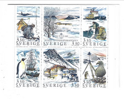SWEDEN MNH BOOKLET 1989 NORTH AND SOUTH POLE - 1981-..