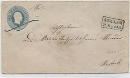 PRUSSE - ENTIER POSTAL -ENVELOPPE (147x84) -TYPE 1855(Michel U 12 )2 S.GR - ANNULATION PLUME- - Postal  Stationery