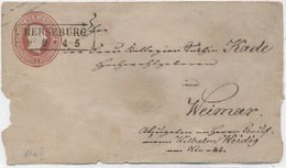 PRUSSE - ENTIER POSTAL -ENVELOPPE (147x84) (Devant ) -TYPE 1855(Michel U 11 )1 S.GR - OBL MERSEBURG /24-9*4-5 - Ganzsachen