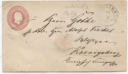 PRUSSE - ENTIER POSTAL -ENVELOPPE (147x84) -TYPE 1853(Michel U 8 )1 S.GR - Annulation Plume -Cà D ---SGIRREN /16 /2 - Ganzsachen