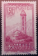 ANDORRE FR 1932 N°35 OBLIT. 50c Eglise San Miguel D'Engolasters - USED - COT. 15€ - Usados