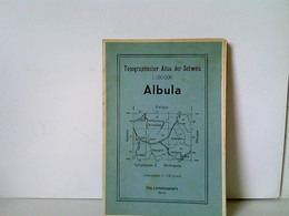 Topographischer Atlas Der Schweiz. Albula. Maßstab 1 : 50 000. Gefalzt - Svizzera