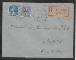 Algérie - Oblitération - St Aime - Lettre - Briefe U. Dokumente