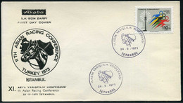 Turkey 1973 XI. Asian Horse Racing Conference | Special Cover, May 24 - Lettres & Documents