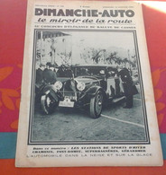 Dimanche Auto N°102 Janvier 1930 Stations Sports D'Hiver Font-Romeu Superbagnères Chamonix Gerardmer Elégance Cannes - 1900 - 1949