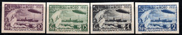622.RUSSIA, 1931 NORTH POLE,ZEPPELIN.SC.C26-C29 IMPERF.  MH - Neufs