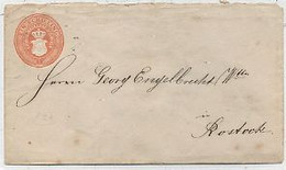 MECKLENBURG SCHWERIN - ENTIER POSTAL -ENVELOPPE (147 X 84)TYPE 1864 /66(Michel U9) - 1  SCHILLING - - Mecklenburg-Schwerin