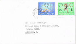 49235. Carta AUCKLAND (New Zealand) 1968. Olympic Games, Health - Covers & Documents