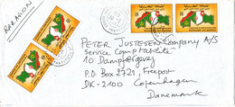 Morocco Cover Sent Air Mail To Denmark 20-2-1990 Topic Stamps - Marokko (1956-...)