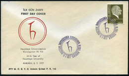 Turkey 1977 Hacettepe University | Special Cover, Istanbul, July 8 - Storia Postale