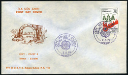 Turkey 1979 CEPT - PO/GT 3 Working Group Meeting | Special Cover, Mersin, May. 2 - Lettres & Documents