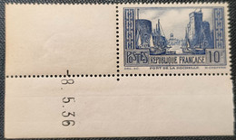 N° 261 Neuf ** Gomme D'Origine Avec Coin Daté  TTB - Unused Stamps