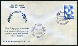 Turkey 1979 Studies Of South-East European, IV Th Int. Congress | European Ideas | Special Cover, Ankara, Aug.13 - Covers & Documents