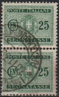 Regno D' ITALIA - ITALY - ITALIE - 1934 - Coppia Di 25c Segnatasse - Usato - Used - Segnatasse