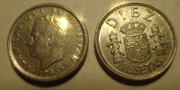 Spagna Espana Spanien Espagne Spain Juan Carlos I, 10 Pesetas, 1985, TTB, Copper-nickel, KM:827 - 10 Pesetas