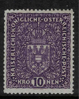 AUSTRIA 1916 10k Deep Violet SG 265 HM #ZZA24 - Ungebraucht