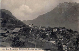 Cpa LES GRANGES Sur SALVAN Et La Dent De Morcles - Granges