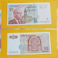 MAROC : Bank Al-Maghrib/Billet De 20 Dirhams 1996 "UNC" - N° De Série : 93-436517 - P. 67e - Marokko