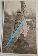 1916 Officier D'infanterie Français Manteau Casque Adrian Poilus Tranchée Ww1 14-18  Photo - Krieg, Militär