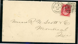 Canada Envelope 1898-1902 Queen Victoria - Storia Postale