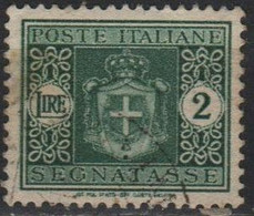 Regno D' ITALIA - ITALY - ITALIE - 1945 - 2 Lire Segnatasse Senza Fasci, Filigrana Ruota - Usato - Used - Impuestos