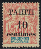 TAHITI - N°32 - 40c ORANGE - TYPE GROUPE AVEC SURCHARGE - NEUF SANS GOMME - COTE 16€. - Unused Stamps