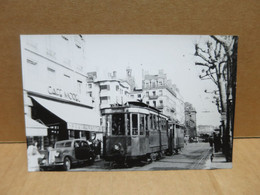 LYON (69) Photographie Format CPA Rue Tramway électrique Gros Plan Vers 1950 - Otros & Sin Clasificación