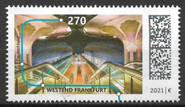 Germany 2021. Scott #3208 (U) Westend U-Bahn Station On Frankfurt C - Usati