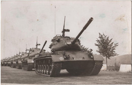 Carte Photo Militaria Tank Char Patton - Matériel