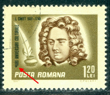 1967 Swift,Jonathan Swift,english Writer,Romania,Mi.2611,Error,VFU - Variétés Et Curiosités