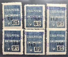 ALGÉRIE 1944/45 - MLH - YT 145-150 - Colis Postaux - Pacchi Postali