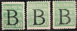 FRANCE 1936 - YT 105-107 - Colis Postaux - Mint/Hinged