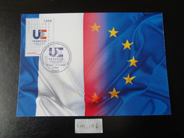 1,65 EURO " FRANCE 22 PRÉSIDENCE FRANÇAISE DU CONSEIL DE L'UNION EUROPÉENNE " OBL.10.01.22 CARTE POSTALE F.D.C. - 2020-…