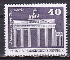 Germany GDR, 1973, Buildings Large Format/Brandenburg Gate Berlin, 40pf, MNH - Ungebraucht