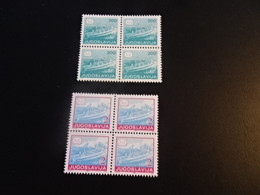 K50738  - Stamps In Bloc Of 4    MNh Yugoslavia 1980 - Ships - Barcos