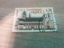 Abbaye De Fontevraud - 1f.70 - Brun-rouge Et Noir - Oblitéré - Année 1978 - - Used Stamps