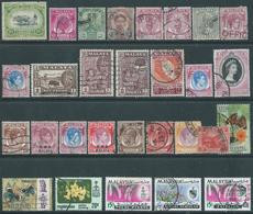 SINGAPORE MALAYA States,Malayan States,Great Britain (old Colonies And Protectorates)MIXED LOT Used - Other & Unclassified