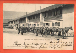 ZNG-22 Militaire Militär Bière Artillerie Dos Simple Cachets Bière Et Chexbres 1902 - Bière