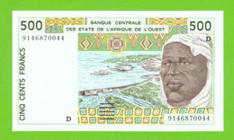 MALI W.A.S. 500 FRANCS 1991  P-410Da   ABOUT UNC - Malí