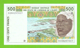 MALI W.A.S. 500 FRANCS 1991  P-410Da   UNC - Mali