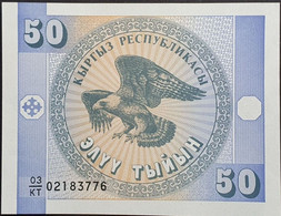 Banknotes UNC - SC Billete Banco KIRGUIZISTÁN - 50 Tyiyn, 1993 Sin Cursar - Kirghizistan