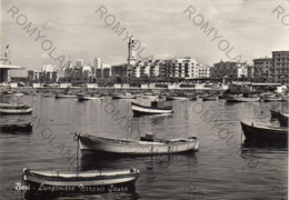 Delcampe - CARTOLINA  BARI,PUGLIA,LUNGOMARE NAZARIO SAURO,MARE,SOLE,VACANZA,ESTATE,PORTO,BARCHE A VELA,VIAGGIATA 1963 - Bari