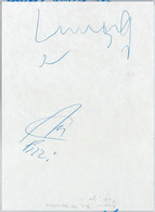 59620 - SPORT AUTOGRAPH - FOOTBALL -  F.C. BARCELLONA: Juan A. Pizzi , Giovanni - Autógrafos