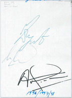 59617 - SPORT AUTOGRAPH - FOOTBALL - F.C. BARCELLONA:   Nadal, Van Gaal, Ćirić - Autogramme