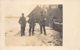 Fotokaart Deutsche Feldpost Photo Militairen Soldaten Uniform WULF Otto, 80.Res.division Briefstempel Medic Barry 8732 - Guerra 1914-18