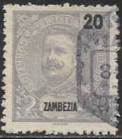 Zambezia – 1898 King Carlos 20 Réis Used Stamp - Zambeze