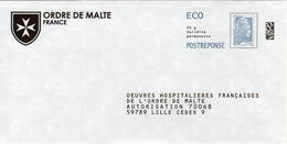 Pret A Poster Reponse ECO (PAP) Ordre De Malte Agr. 225920 (Marianne Yseult-Catelin) - Prêts-à-poster: Réponse