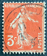 FRA0278/UA2 - Type Semeuse Camée à Inscriptions Grasses - 3 C Dark Orange Used Stamp - 1933 - France YT 278A - 1906-38 Semeuse Camée
